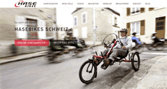 Desktop Screenshot of hasebikes.ch